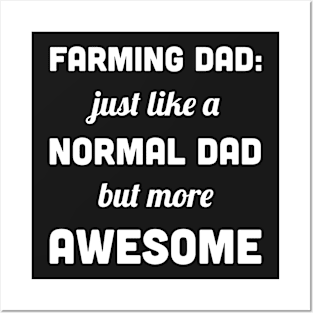 Funny Farming Dad Posters and Art